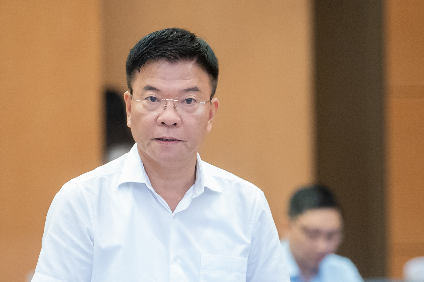 Phó Thủ tướng Chính phủ, Bộ trưởng Bộ Tư pháp Lê Thành Long. Ảnh: QH