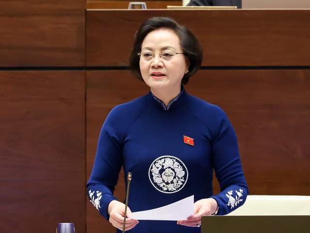 Bộ trưởng Bộ Nội vụ Phạm Thị Thanh Trà. (Ảnh: QH)