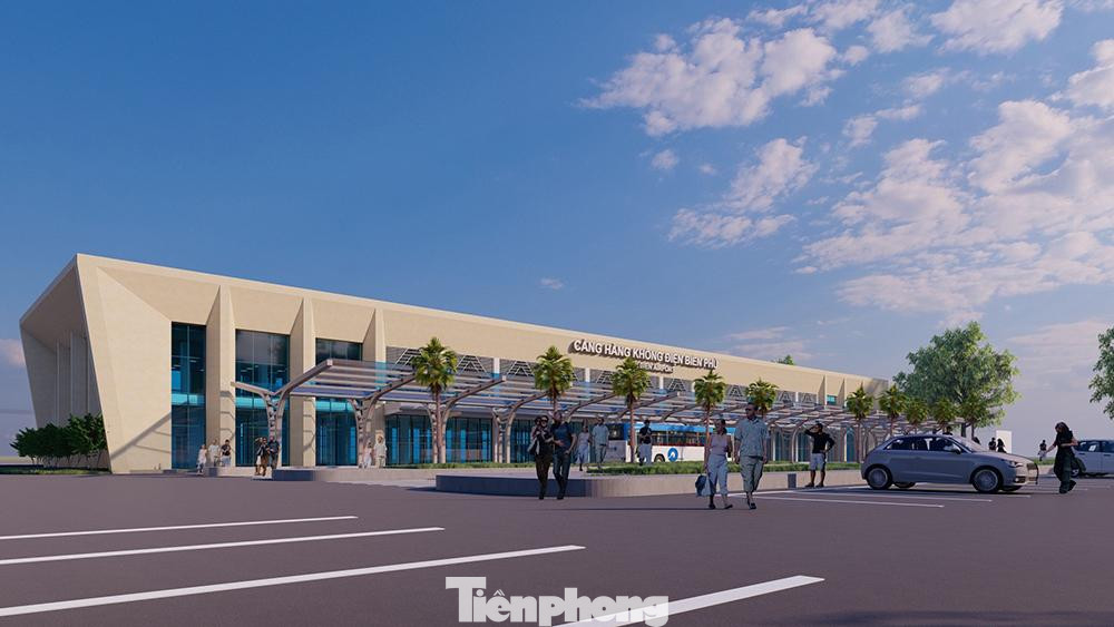 Nhà ga mới của sân bay Điện Biên đảm bảo công suất phục vụ khách tăng từ 300.000 khách/năm lên 500.000 khách/năm.