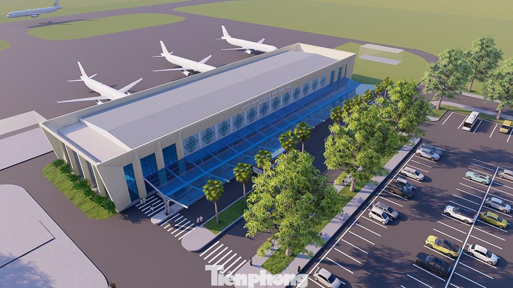 Phối cảnh tổng thể sau khi sân bay Điện Biên được đầu tư mở rộng.