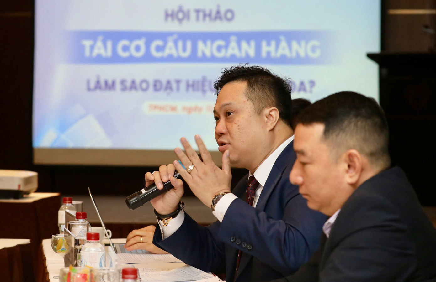 Hiệu trưởng Trường ĐH Ngân hàng Nguyễn Đức Trung.