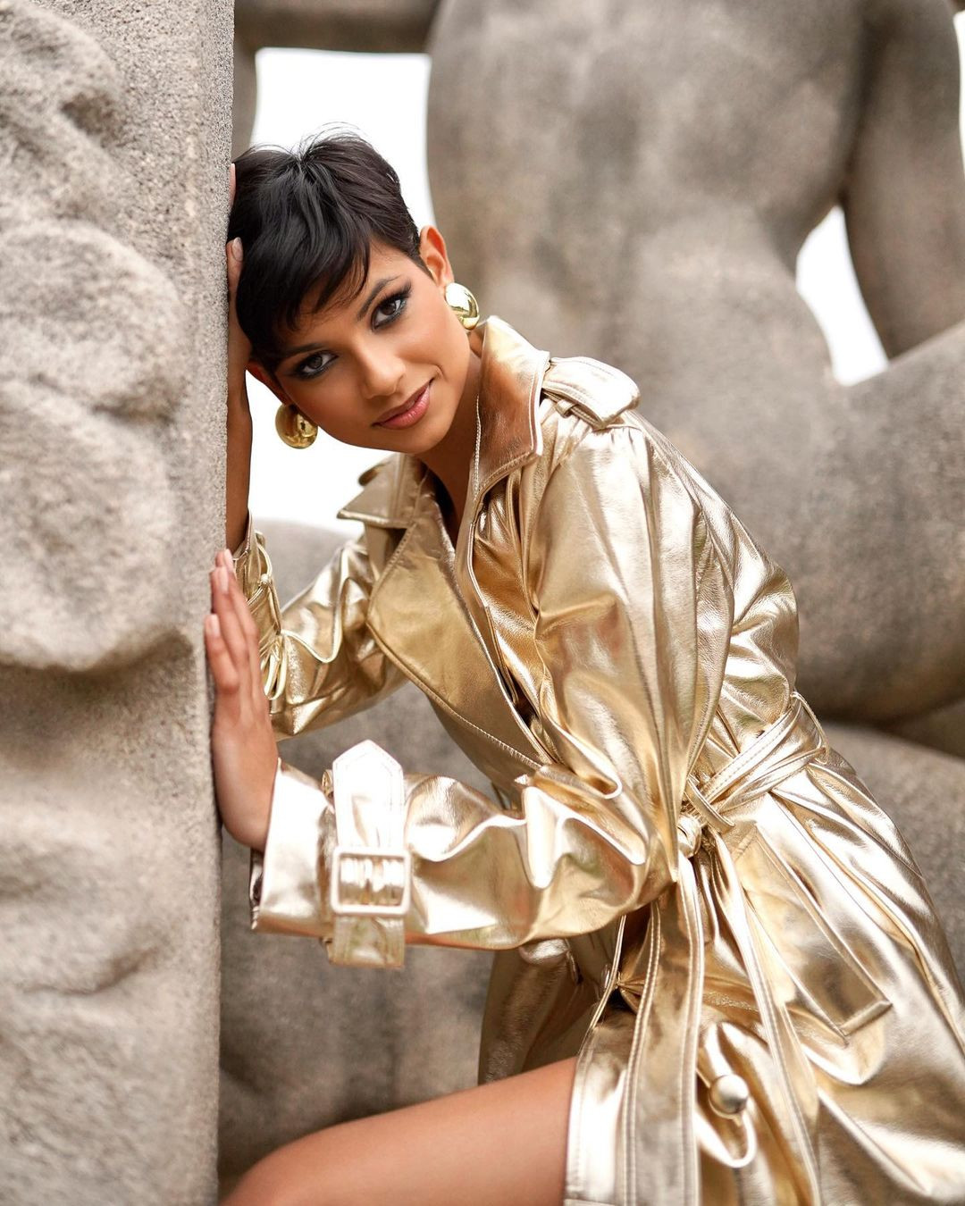 Eve Gilles năm nay 20 tuổi, là thí sinh duy nhất để tóc tém tại cuộc thi năm nay.