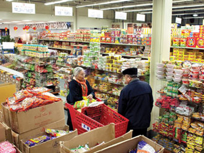 Một trong những siêu thị có bán hàng Việt Nam tại Mỹ
