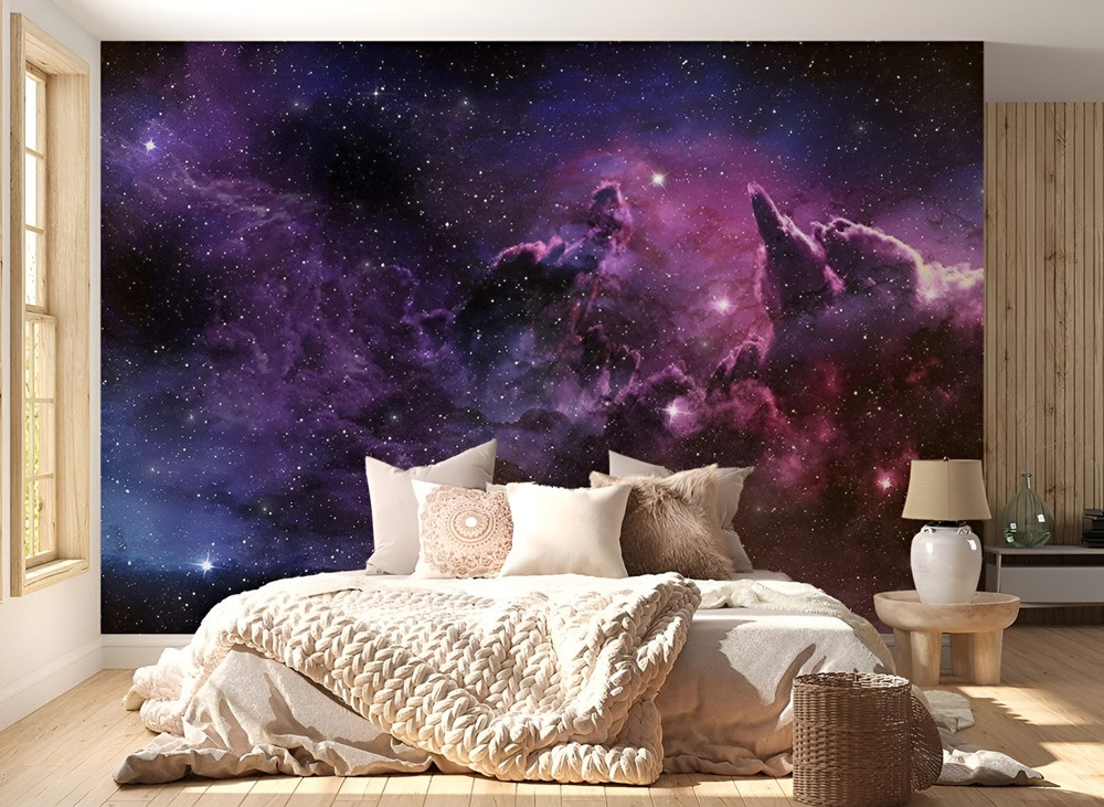 Tông màu không tím khiến không gian vừa có phần dịu dàng, vừa có phần huyền bí.