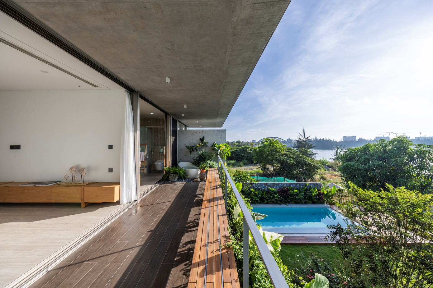 Không gian tầng 2 được thiết kế mở.