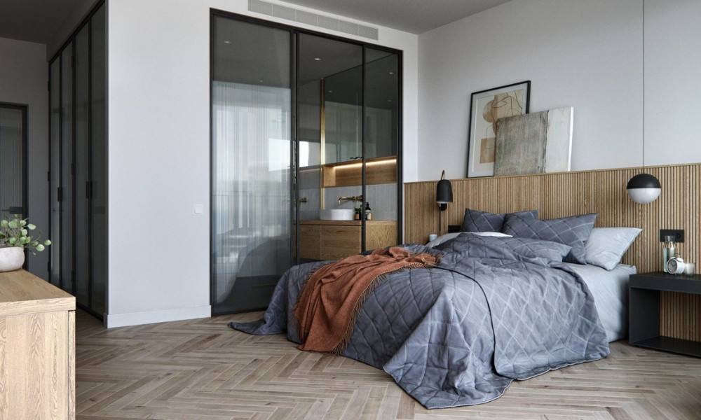 Kết hợp phòng ngủ và toilet nhỏ gọn, tiết kiệm không gian nhưng vẫn đầy đủ tiện nghi (Ảnh: Tổng hợp)