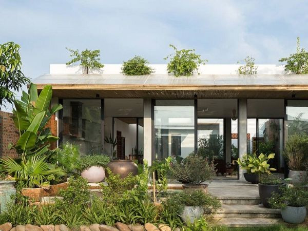 Cần chú trọng việc chọn cây, tạo cảnh quan bên ngoài để không gian sống không bị "bí".