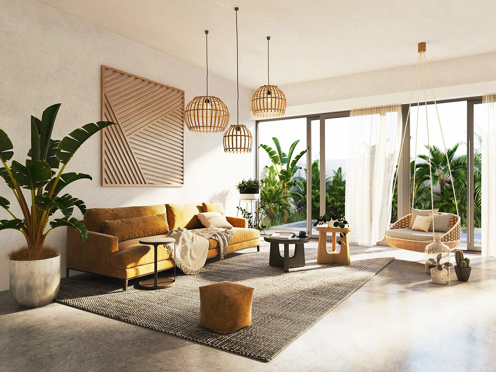 Không gian ngập tràn ánh sáng và gần gũi với thiên nhiên (Ảnh: Behance)