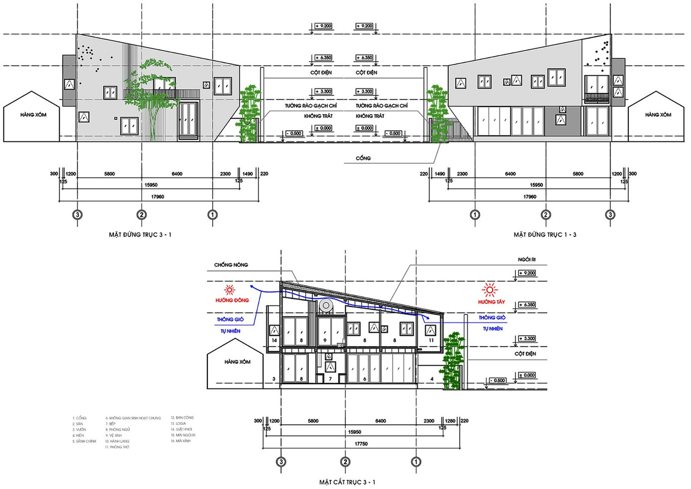 Ngôi nhà được thiết kế với đầy đủ công năng theo yêu cầu của gia chủ.