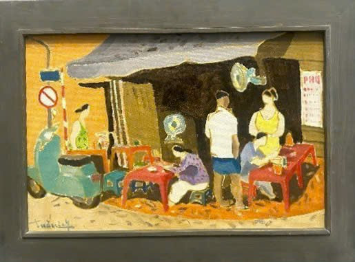 Tranh Hà Nội của họa sĩ Nguyễn Hồng Tuấn. Tranh Hà Nội của họa sĩ Nguyễn Hồng Tuấn.