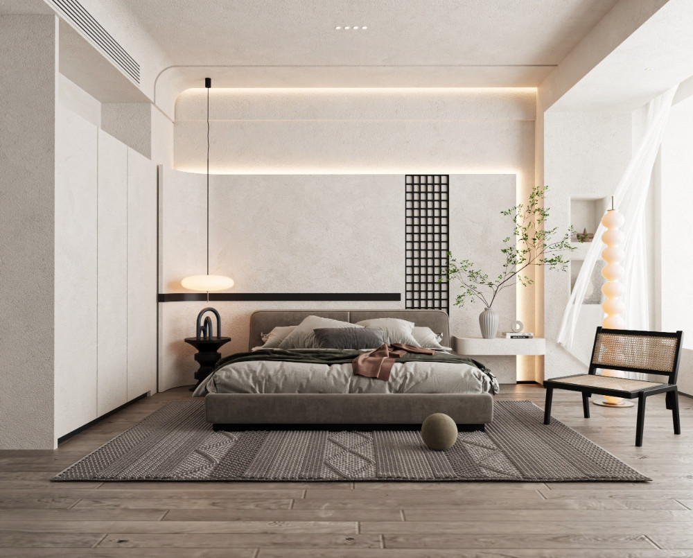 Bố cục phòng ngủ cần tuân theo các nguyên tắc phong thủy để mang lại sự cân bằng và năng lượng tích cực (Ảnh: Behance) Bố cục phòng ngủ cần tuân theo các nguyên tắc phong thủy để mang lại sự cân bằng và năng lượng tích cực (Ảnh: Behance)