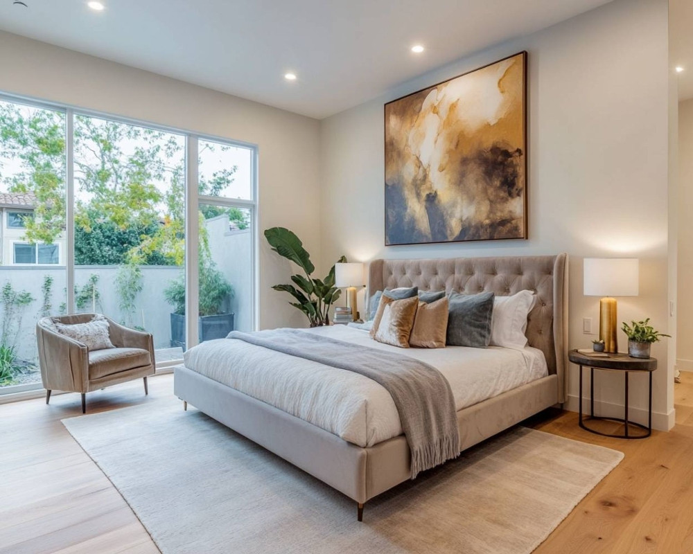 Ánh sáng tự nhiên và cây xanh góp phần mang lại sự tươi mới, giúp căn phòng trở nên thoáng đãng và dễ chịu hơn (Ảnh:LivSpace) Ánh sáng tự nhiên và cây xanh góp phần mang lại sự tươi mới, giúp căn phòng trở nên thoáng đãng và dễ chịu hơn (Ảnh:LivSpace)