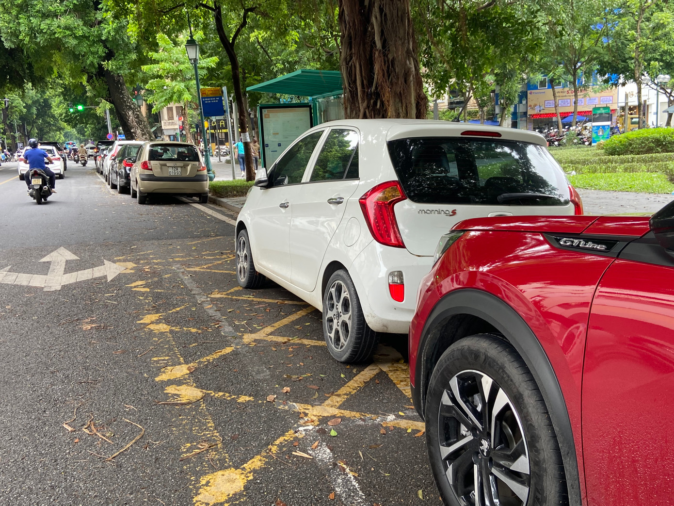 Tại nơi có vạch kẻ cũng không thoát khỏi cảnh bị lấn chiếm Tại nơi có vạch kẻ cũng không thoát khỏi cảnh bị lấn chiếm