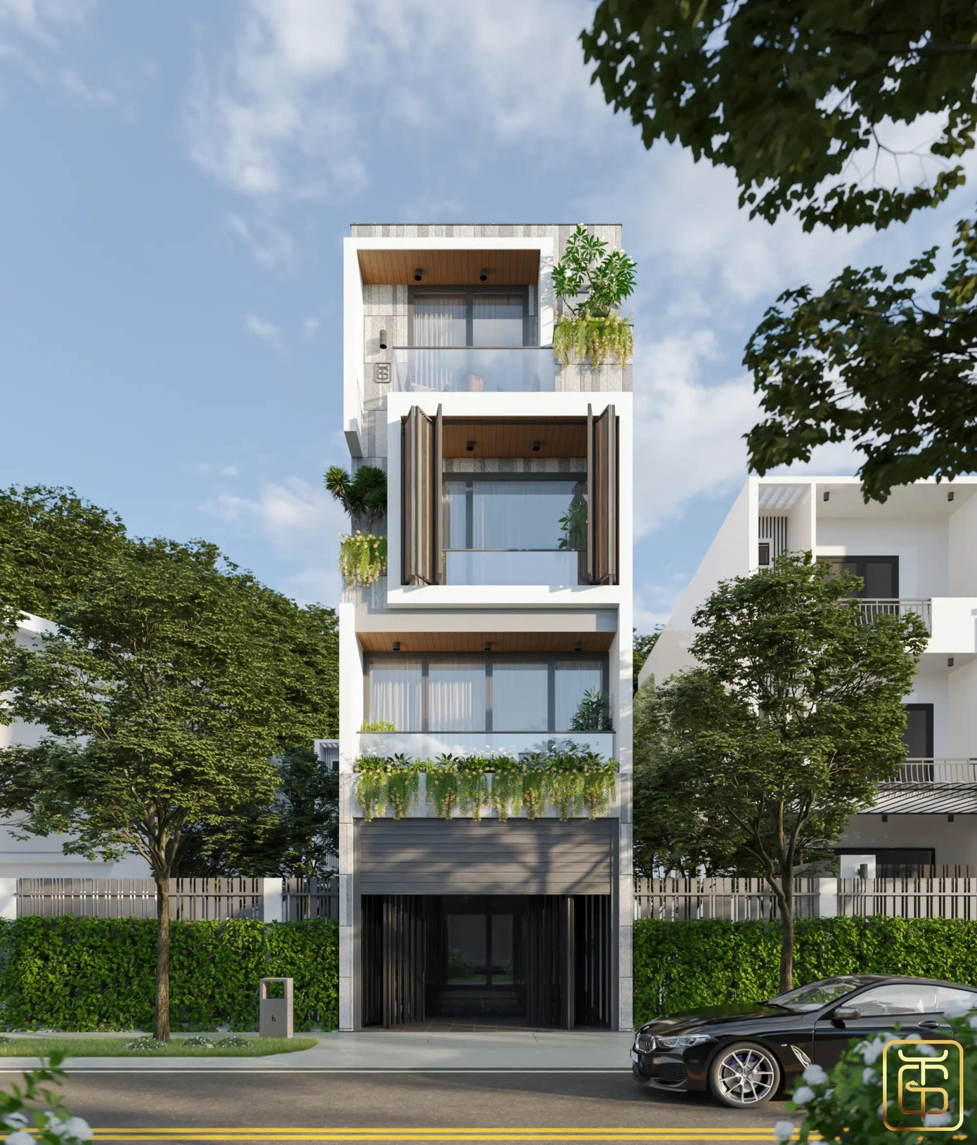 Mẫu nhà ống có 4 phòng ngủ thích hợp với gia đình có nhiều thành viên. Mẫu nhà ống có 4 phòng ngủ thích hợp với gia đình có nhiều thành viên.