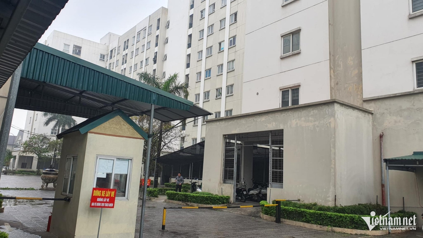 Khu vực chung cư xảy ra vụ án mạng.