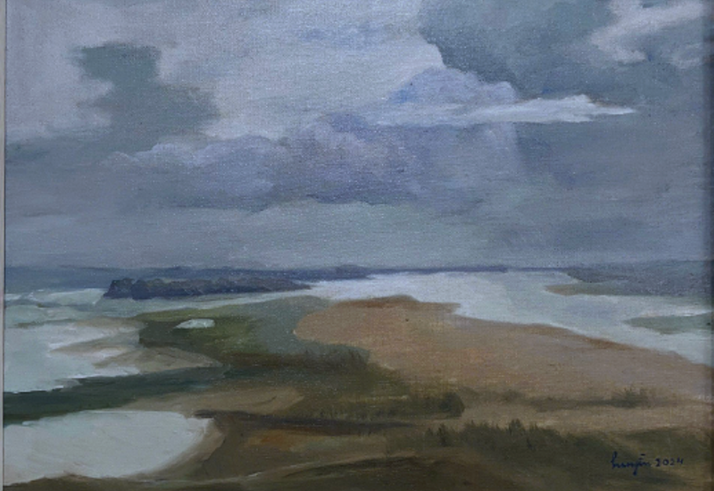 Tranh của họa sĩ Huyền.