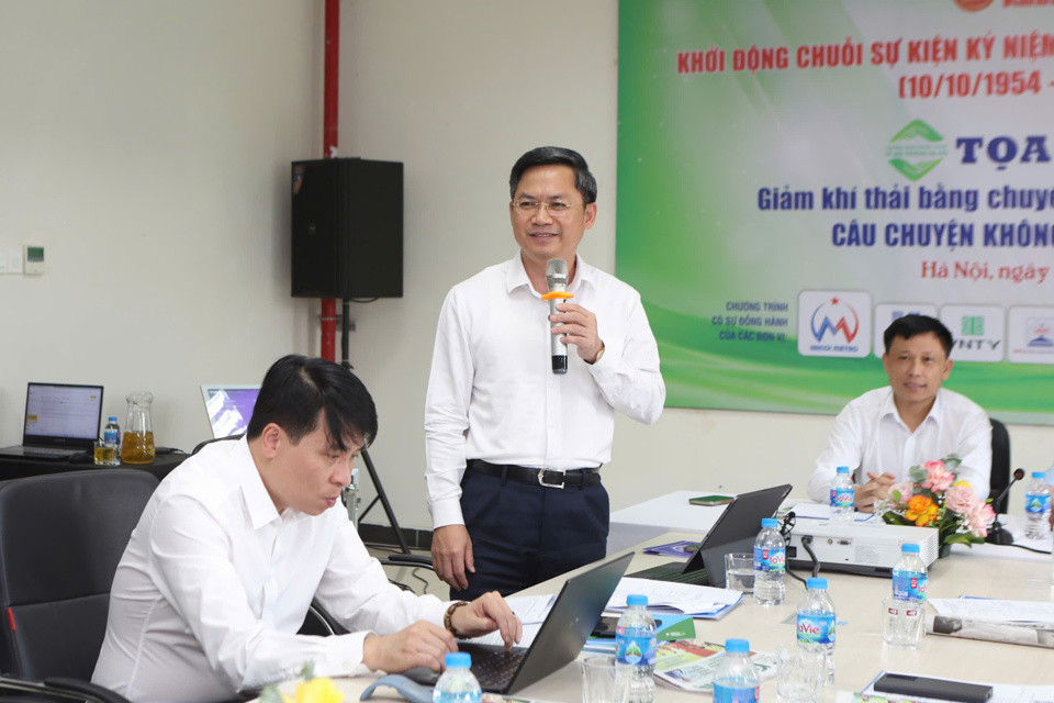 Phó Chủ tịch UBND TP Hà Nội Hà Minh Hải phát biểu tại chương trình.