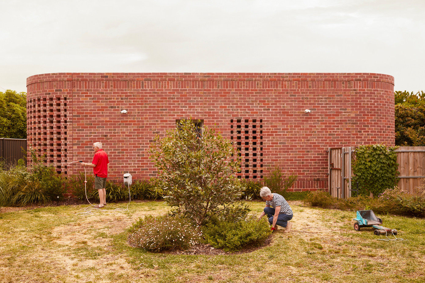 Khu vườn rộng ở phía bắc là nơi được gia chủ yêu thích nhất.