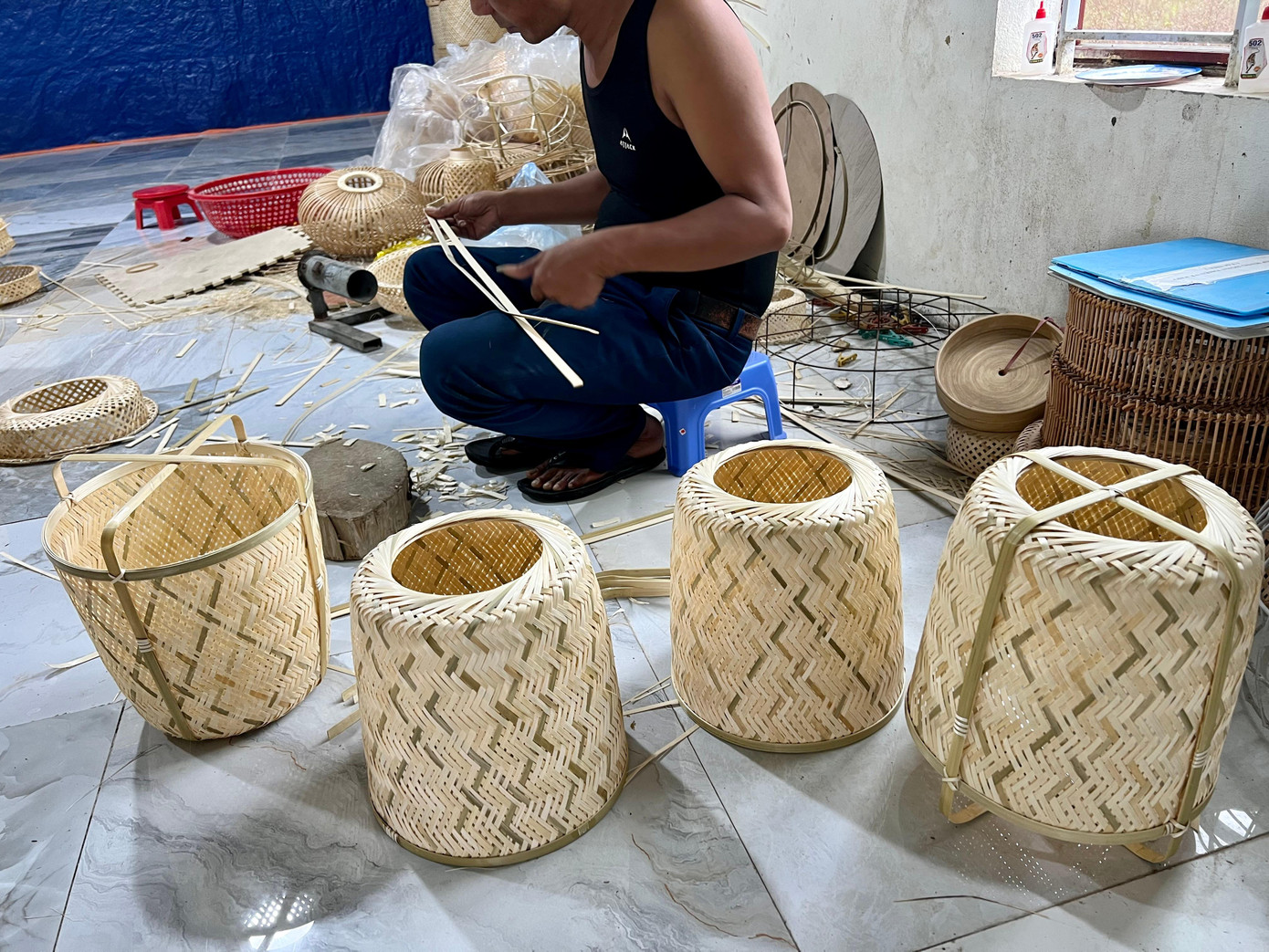 Một phần quá trình tạo khung cho sản phẩm