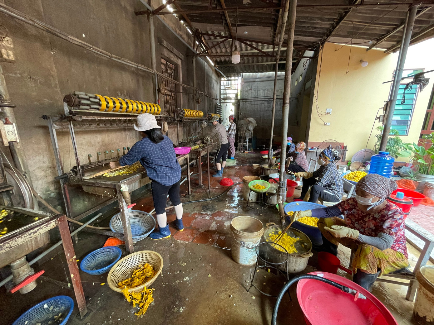 Xưởng làm tơ nhà anh Ngô Quý Lộc - một trong hai nhà hiếm hoi giữa làng nghề vẫn còn giữ được nghề quay tơ. Không gian không rộng nhưng tạo được công ăn việc làm cho gần chục người dân làng. Làng Vọng Nguyệt (xã Tam Giang, huyện Yên Phong) được nhiều người biết đến là làng nghề trồng dâu, nuôi tằm truyền thống có tuổi đời hàng nghìn năm. Tơ tằm Vọng Nguyệt xưa kia nổi tiếng đến độ, khi nhắc đến tên, người miền xuôi hay miền ngược đều nhớ đến ngay.