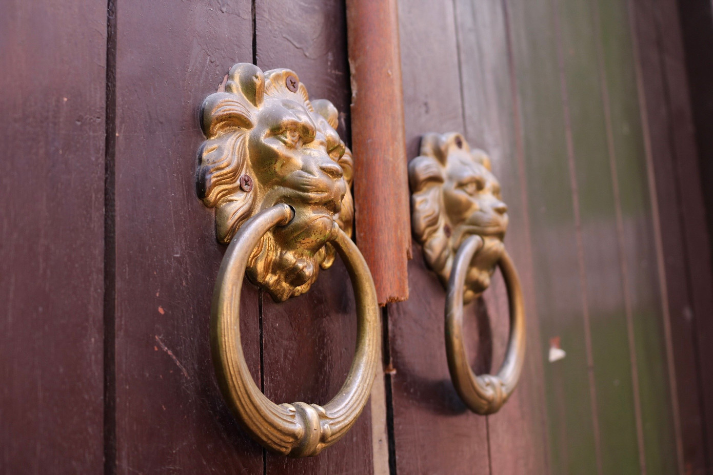 Cổng được làm từ gỗ theo lối kiến trúc xưa cách điệu đan xen lối thiết kế hiện đại.