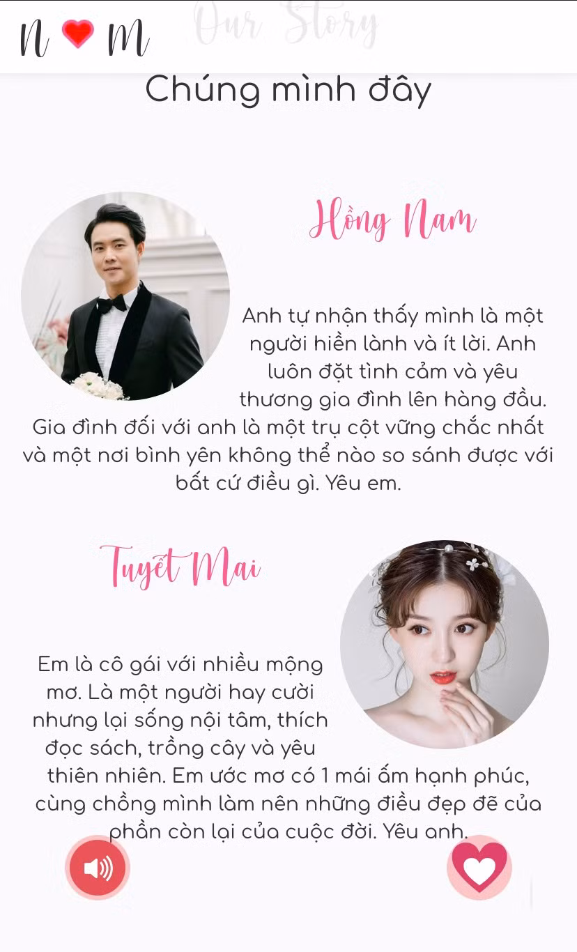 Thiệp cưới online được thiết kế theo sở thích của cô dâu chú rể.