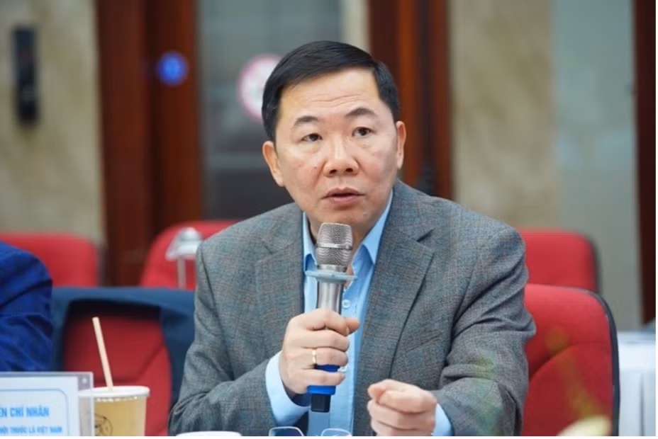 Ông Nguyễn Chí Nhân - Tổng Thư ký Hiệp hội Thuốc lá Việt Nam (VTA) phát biểu.