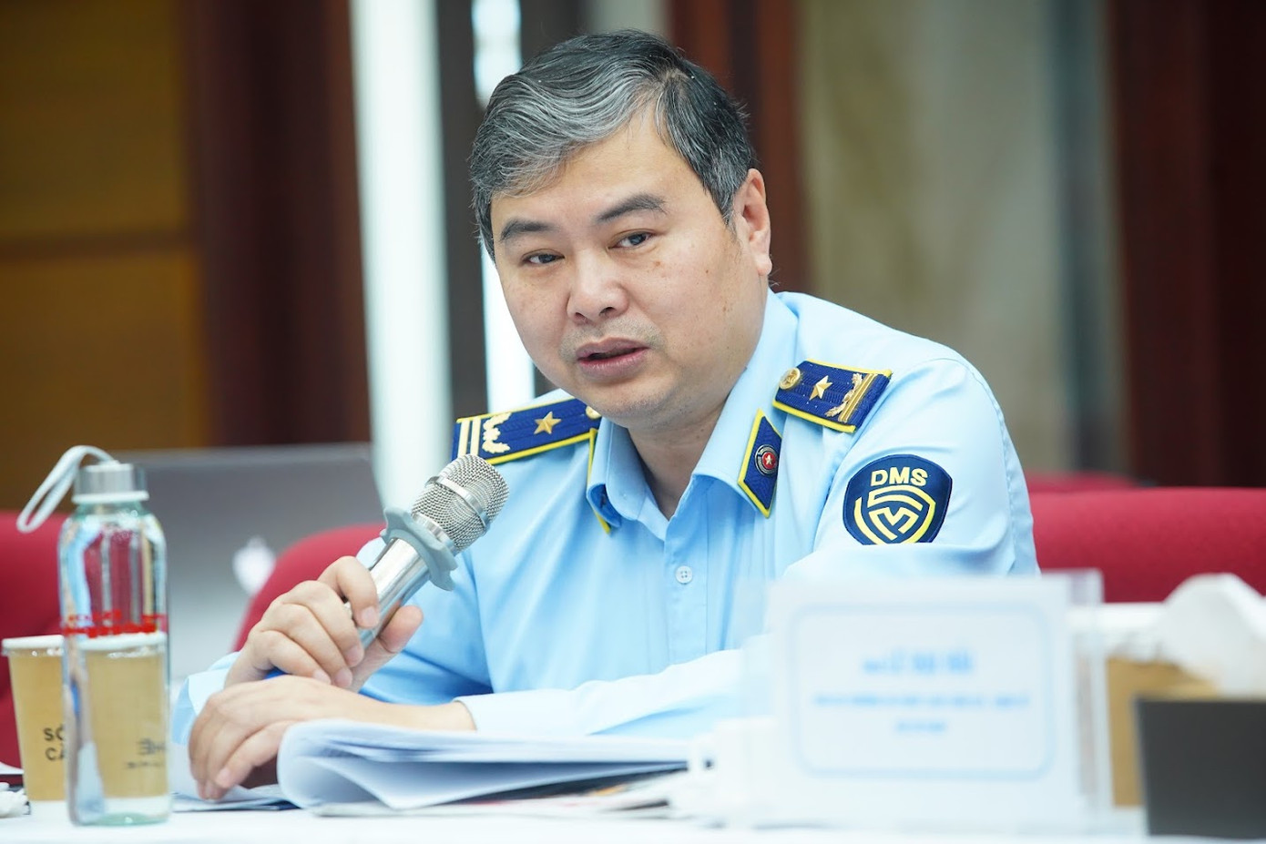 Ông Nguyễn Đức Lê, đại diện Cục Quản lý và Phát triển thị trường trong nước (Bộ Công Thương) phát biểu tại toạ đàm. Ông Nguyễn Đức Lê, đại diện Cục Quản lý và Phát triển thị trường trong nước (Bộ Công Thương) phát biểu tại toạ đàm.