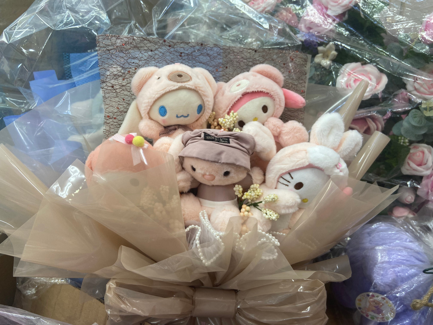 Những bó hoa thú bông được đặt hàng nhiều.