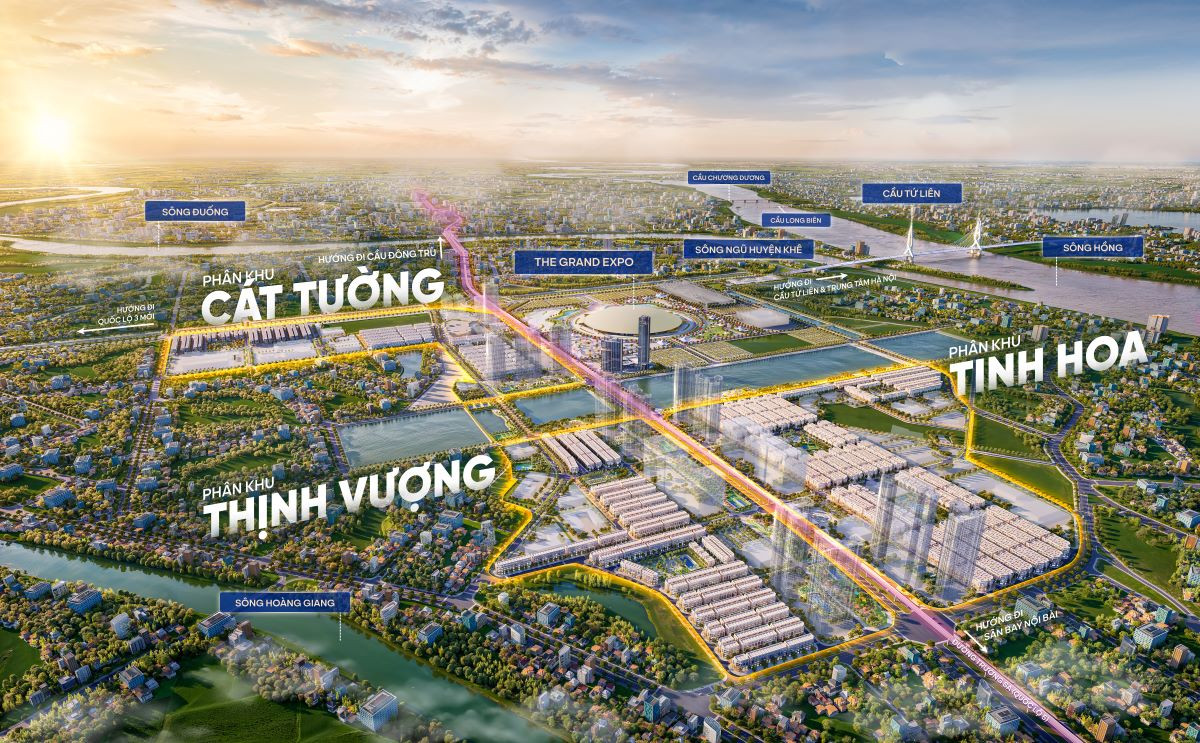 Sở hữu vị trí đắc địa, Vinhomes Global Gate nhận nhiều đợt “sóng” hạ tầng đổ về cùng lúc