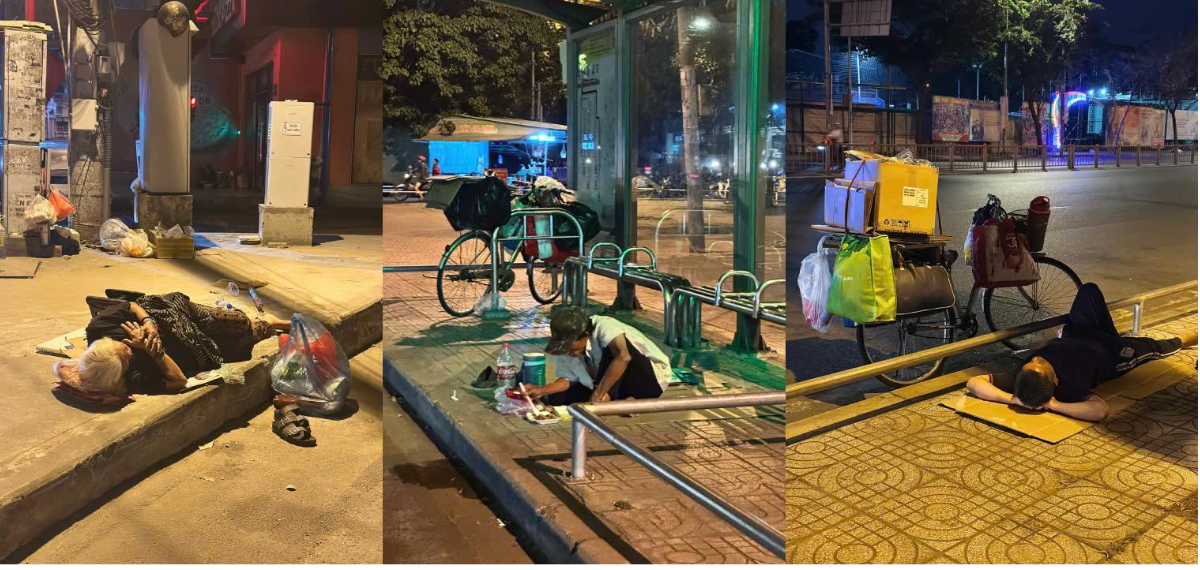 Nhiều mảnh đời khó khăn phải lang thang mưu sinh. Nhiều mảnh đời khó khăn phải lang thang mưu sinh.