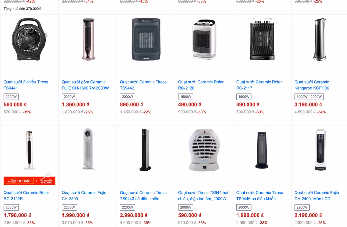 Mua sắm trực tuyến được khuyến khích với các mã giảm giá sâu.