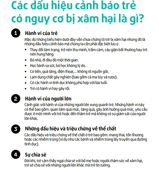 Những quy tắc ‘vàng’ bảo vệ trẻ tránh bị xâm hại tình dục ảnh 2