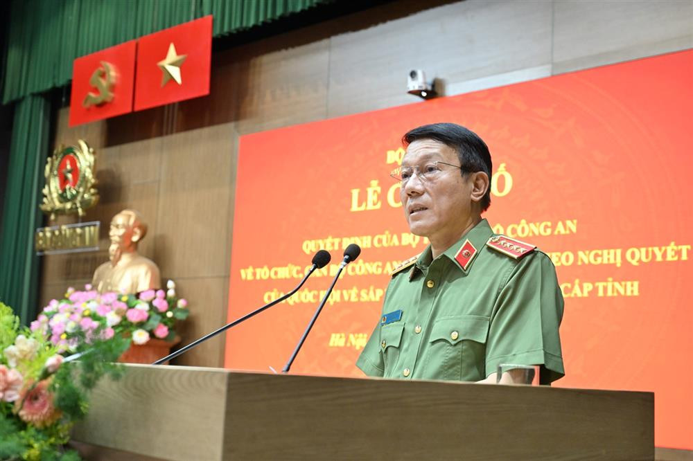 Đại tướng Lương Tam Quang phát biểu tại buổi Lễ. Đại tướng Lương Tam Quang phát biểu tại buổi Lễ.