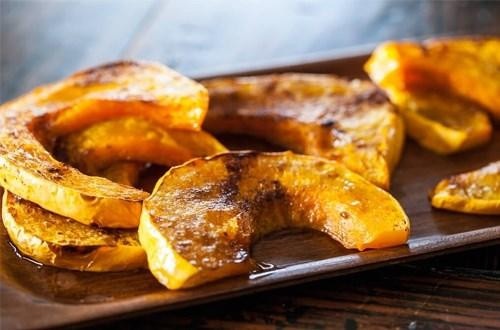 Bí đỏ nướng Bí đỏ nướng