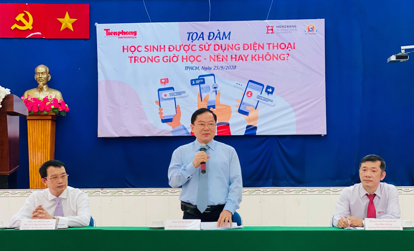 Báo Tiền Phong tổ chức tọa đàm: Học sinh được sử dụng điện thoại- Nên hay không? ảnh 17