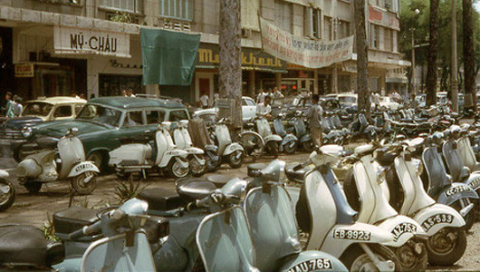 Những chiếc xe Vespa ở Sài Gòn đã từng rất thông dụng