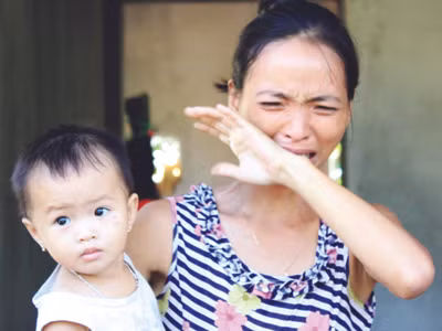 Chị Lưu Thị Phượng buồn bã vì tin đồn 