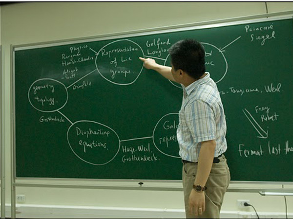 GS Ngô Bảo Châu giảng bài tại Viện Nghiên cứu cao cấp về Toán