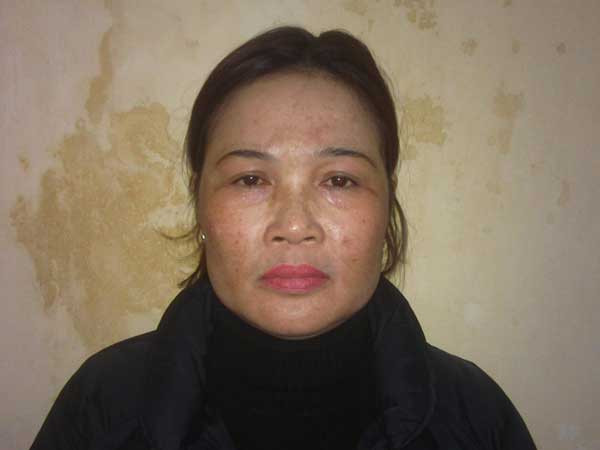 Đối tượng tại cơ quan điều tra. Đối tượng Lê Thị Hồng Thiệp