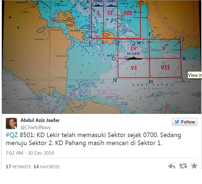 [LIVE] Phát hiện thân máy bay QZ8501 dưới đáy biển ảnh 65