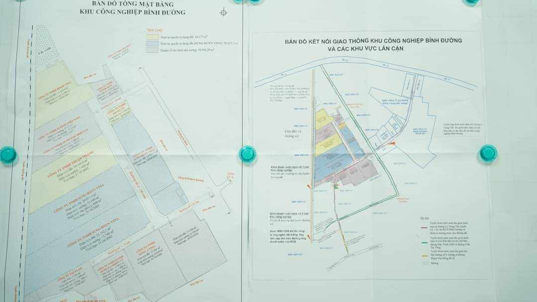 Sơ đồ KCN Bình Đường, nơi thí điểm di dời doanh nghiệp tại Bình Dương