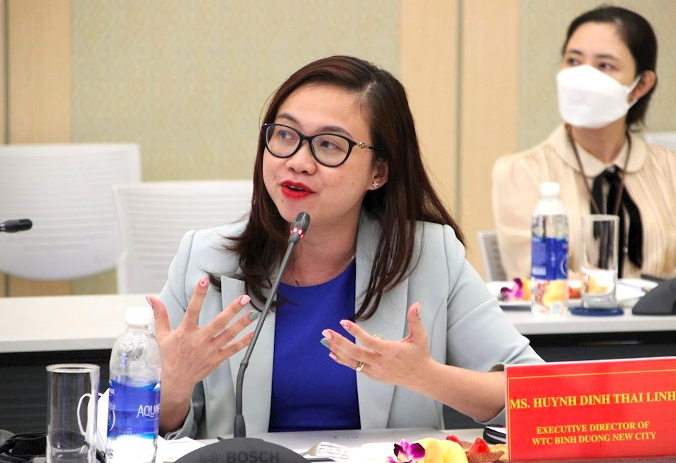 Bà Huỳnh Đinh Thái Linh được bầu làm Chủ tịch Hiệp hội Logistics tỉnh Bình Dương.