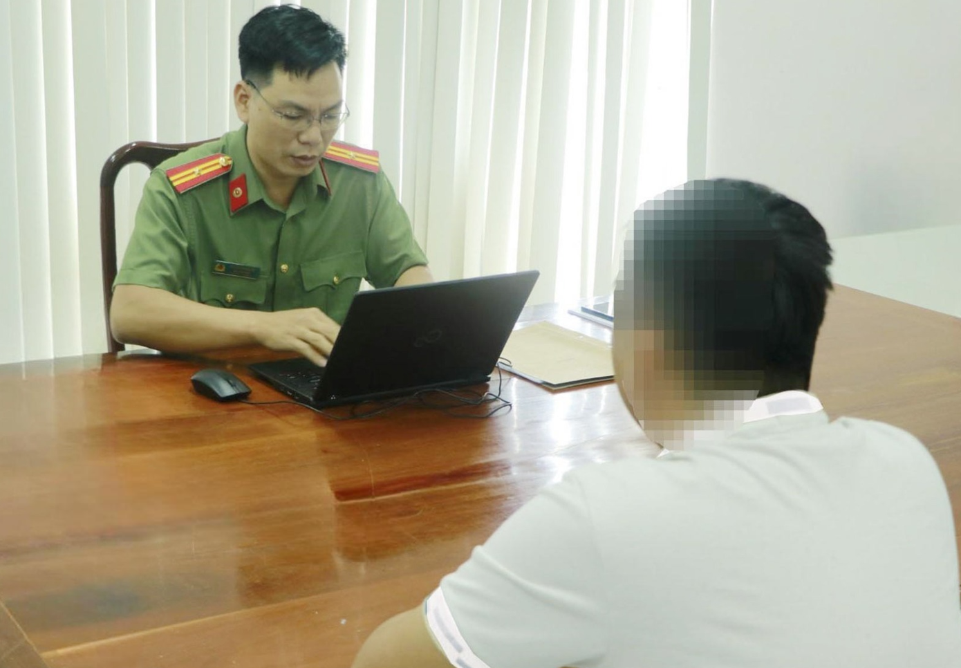 Công an tỉnh Bình Phước tiếp nhận đơn trình báo của nạn nhân