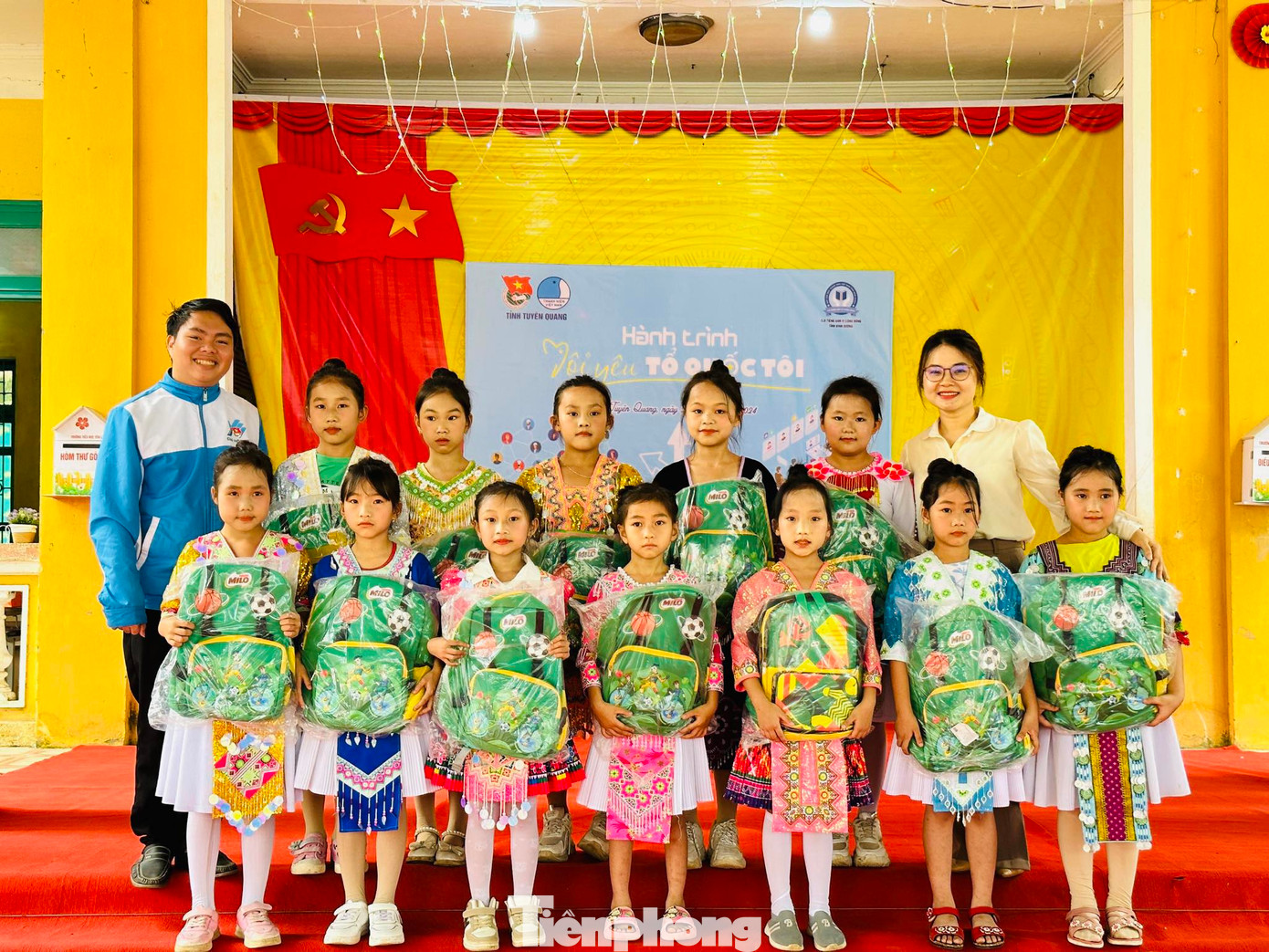 Điểm trường Quảng Tân 2 cách trường chính 7km, gồm 45 học sinh, 100% dân tộc Mông. Ảnh: Chấn Sang