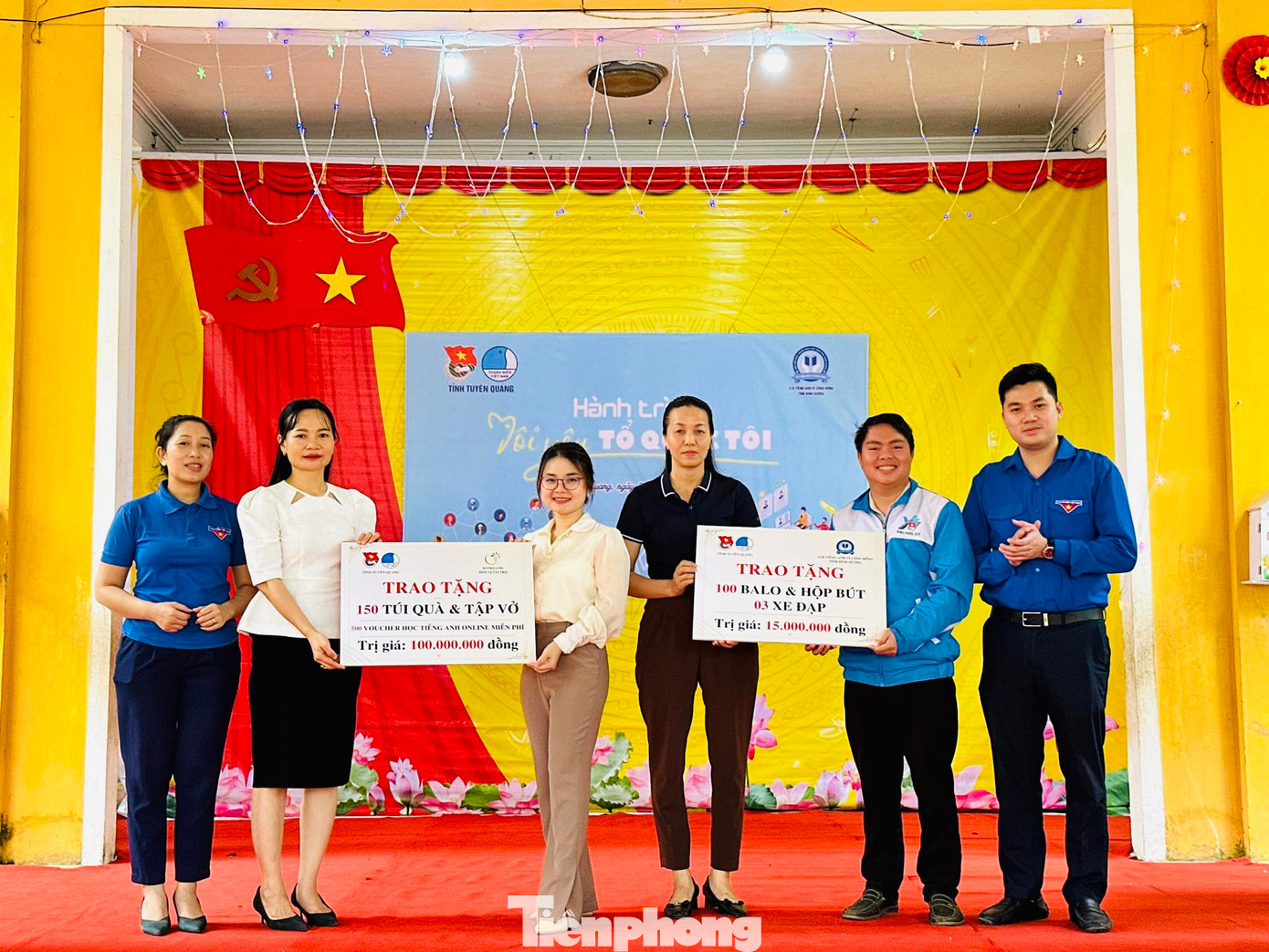 Tổng giá trị của chương trình hơn 115 triệu đồng. Ảnh: Chấn Sang