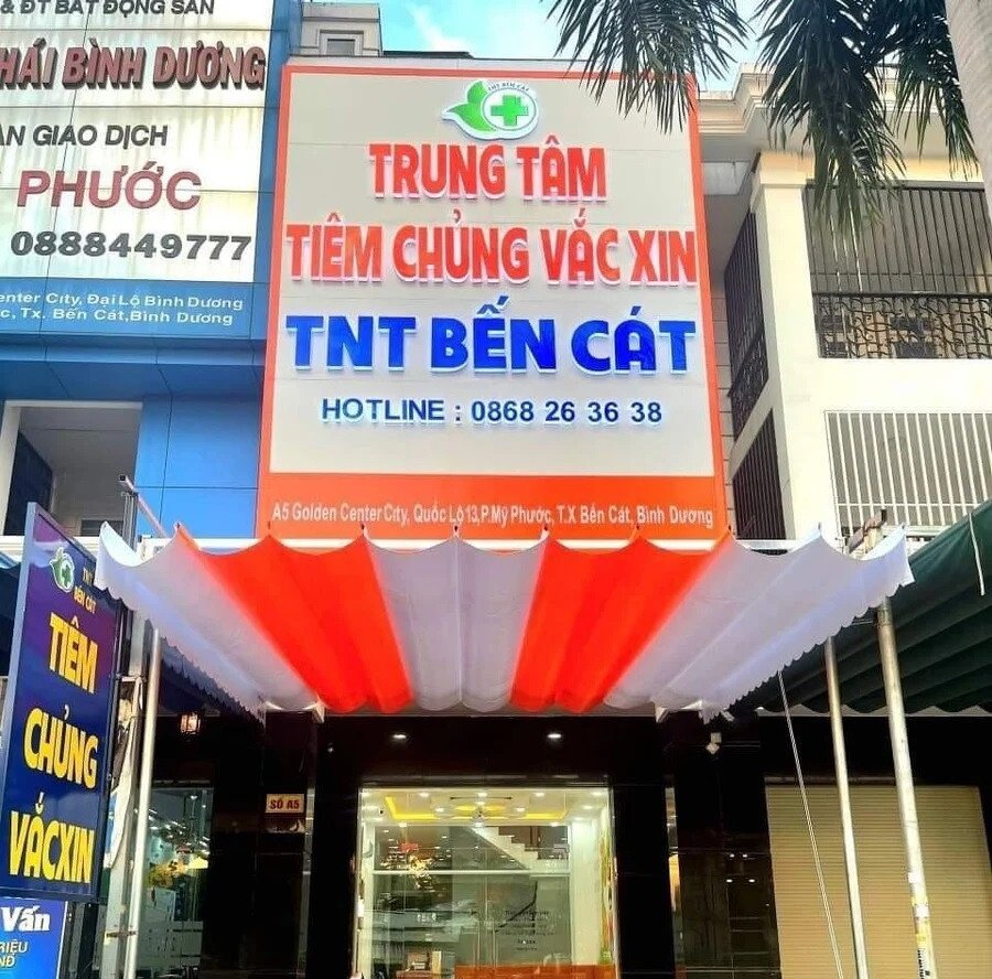 Trung tâm tiêm chủng vắc xin TNT Bến Cát, nơi xảy ra vụ việc Trung tâm tiêm chủng vắc xin TNT Bến Cát, nơi xảy ra vụ việc