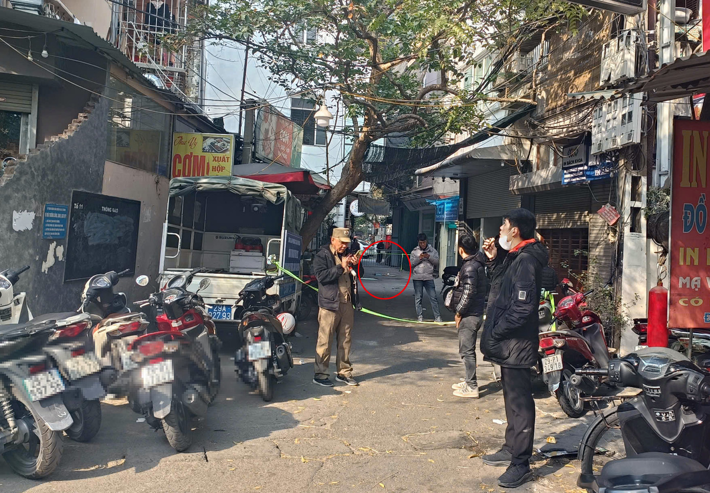 Hiện trường vụ việc. Ảnh: T.H Hiện trường vụ việc. Ảnh: T.H