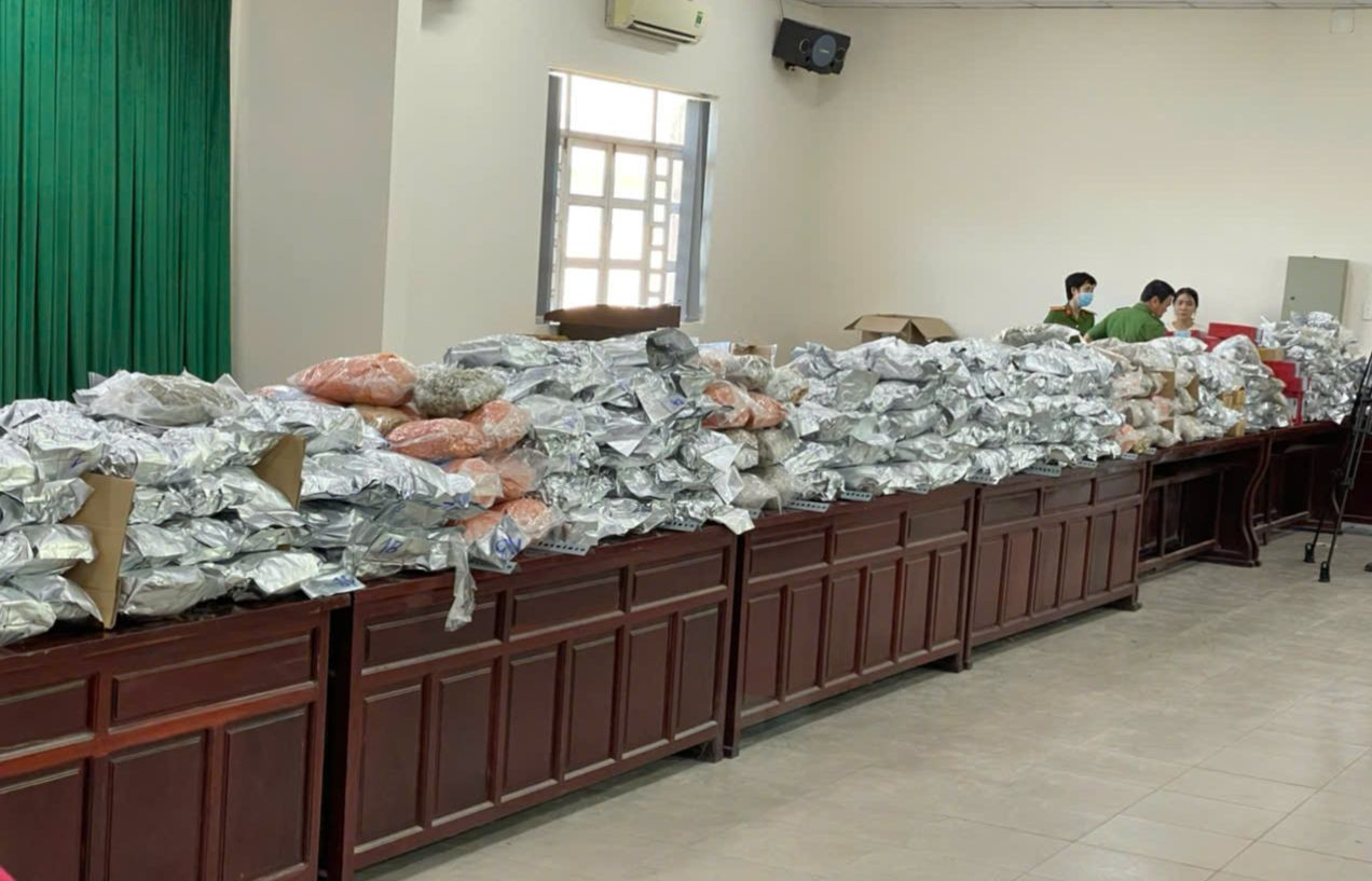 Ma tuý cần sa lực lượng chức năng thu giữ.