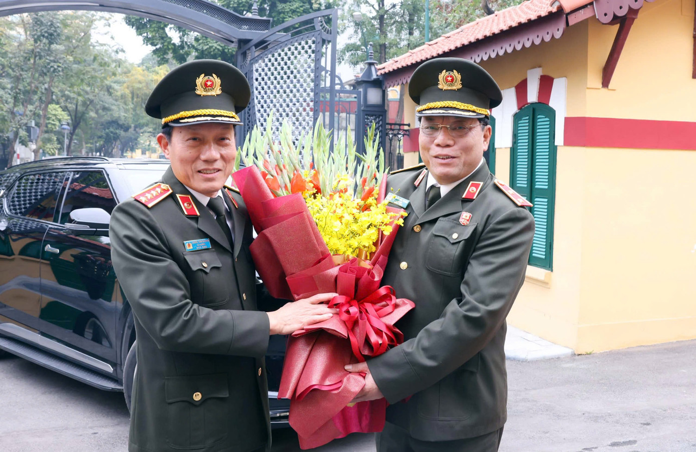Đại tướng Lương Tam Quang - Bộ trưởng Bộ Công an tới dự hội nghị. Đại tướng Lương Tam Quang - Bộ trưởng Bộ Công an tới dự hội nghị.